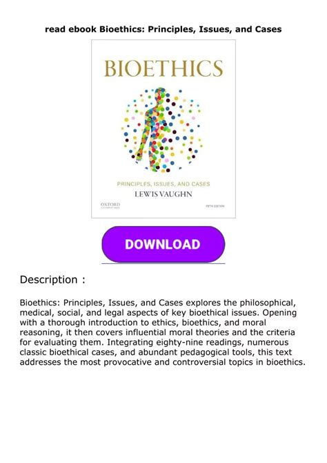 PPT - free pdf Bioethics: Principles, Issues, and Cases PowerPoint ...