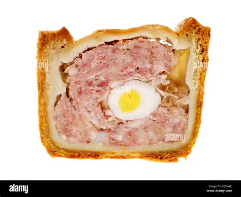 Pork Pie with Egg Stock Photo - Alamy