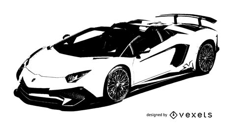 Luxury Racing Car Lamborghini Vector Download