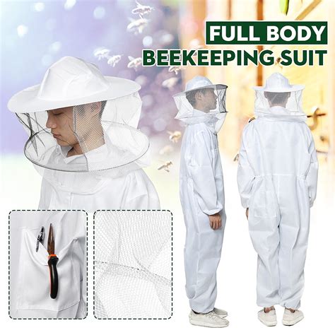 Breathable Beekeeping Bee Suit Honey Beekeeping Suits Full Body Cover ...