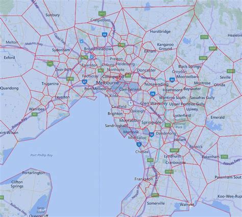 Victoria Melbourne Secondary School Zone Map – Australian Public School ...