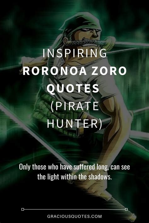 Famous Zoro One Piece Quotes - Quetes Blog