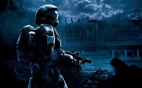 Download Soldier Halo Video Game Halo 3: ODST HD Wallpaper by Ariel Flores