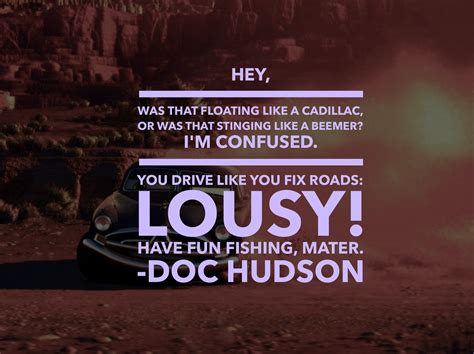 Cars Doc Hudson Quotes