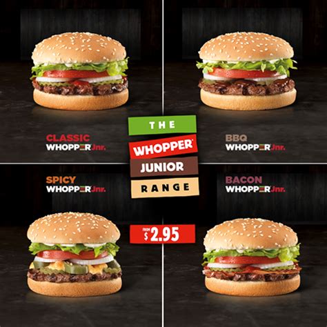 NEWS: New Whopper Junior Range from $2.95 (Bacon, Spicy and BBQ ...