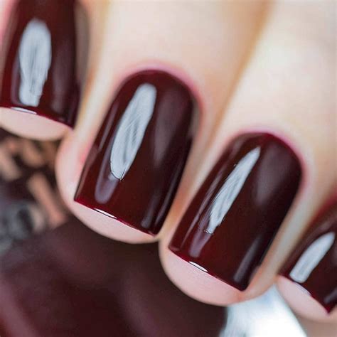 Oxblood Burgundy Red Vegan Nail Polish Deep Blood Red Creme Polish ...