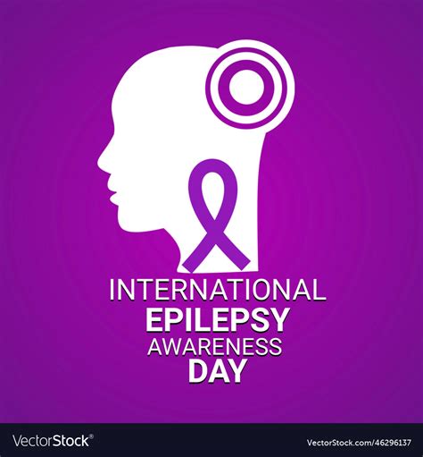 International epilepsy awareness day 3d Royalty Free Vector