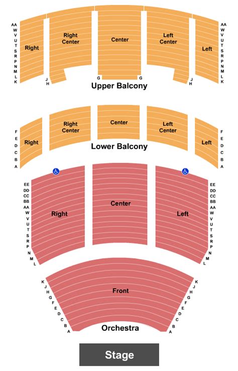 Heritage Theatre At Dow Event Center Tickets & Seating Chart