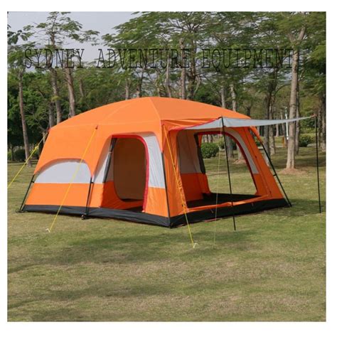 TENDA KEMPING KELUARGA "CAMEL" KAPASITAS 10-12 ORANG DOUBLE LAYER ...