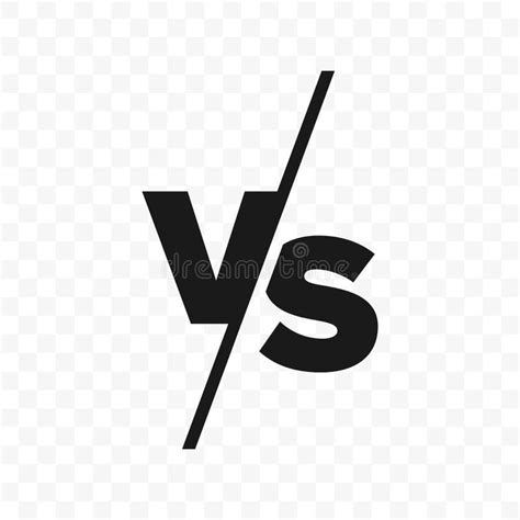 VS Versus Letters Vector Icon Stock Vector - Illustration of letter ...