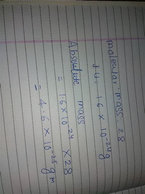 Molecular mass of Nitrogen is 28 . Its atomic mass is 14 . Find the ...