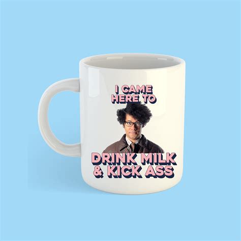 IT Crowd Moss Countdown Drink Milk & Kick Ass Mug | Etsy