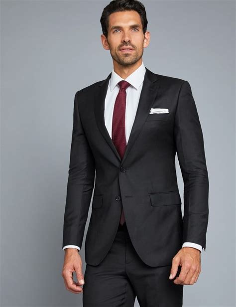 29 Black and Maroon Suit | Slim fit suit, Suit jacket, Maroon suit