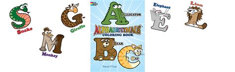 Alphabetimals Coloring Book (Dover Alphabet Coloring Books): O'Toole ...