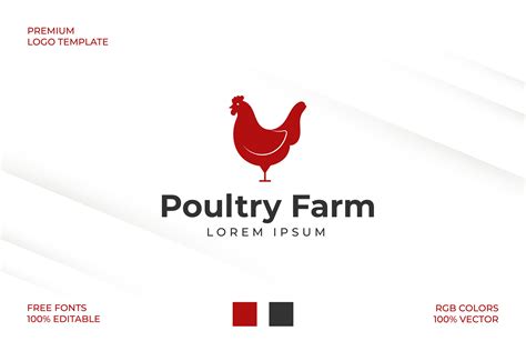 Poultry Farm Logo Template – MasterBundles