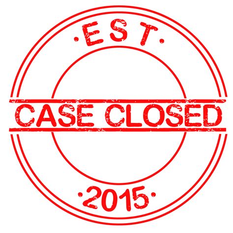 Case Closed Stamp PNG Free Download | PNG Arts