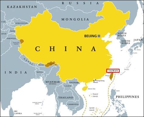 Map Of China And Taiwan - Map