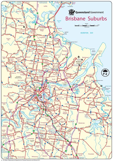 Brisbane suburbs map