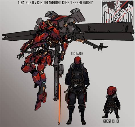 Armored Core Ace, Red Baron by MinisterScrewtape on DeviantArt