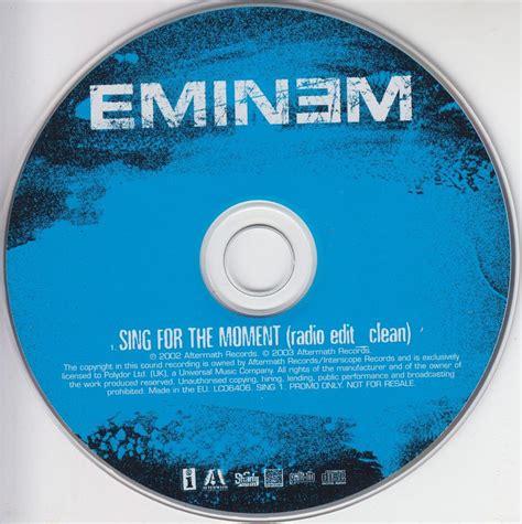 Eminem Sing For The Moment Vinyl Records and CDs For Sale | MusicStack