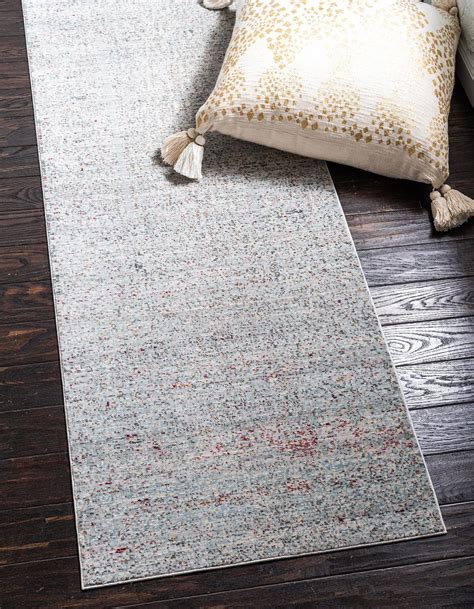 Gray 2' 7 x 9' 10 Aqua Runner Rug | Area Rugs | Rugs.ca