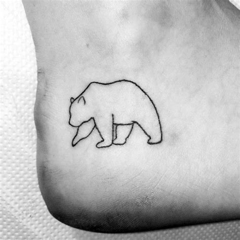 50 Creative Outline Tattoos for Men [2024 Inspiration Guide] | Bear ...