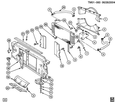 Exploring the Anatomy of a 2004 Chevy Blazer: Complete Parts Diagram