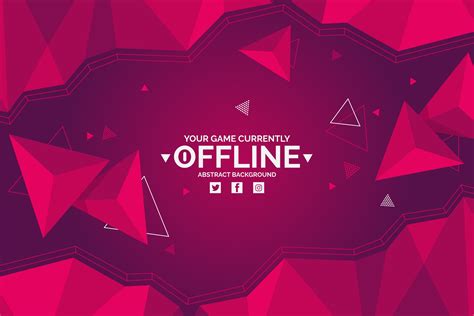 Abstract Offline Twitch Banner