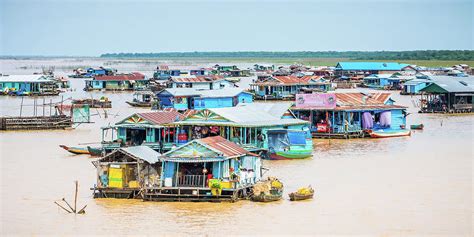 Tonle Sap Floating Village - Panoramic Photograph by Marla Brown - Fine ...