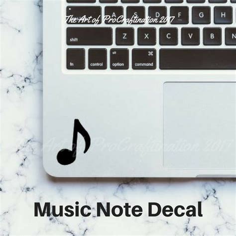 Music Note Decal Laptop Sticker Phone Case Decal Water - Etsy