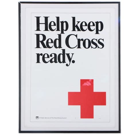 Poster Advertisement for American Red Cross | Red cross, American red ...