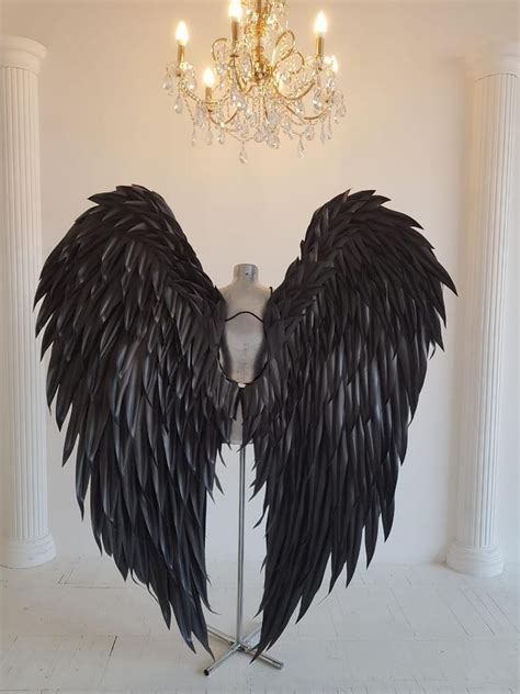 Black wings Angel Wings Cosplay Wings Halloween costume | Etsy in 2020 ...