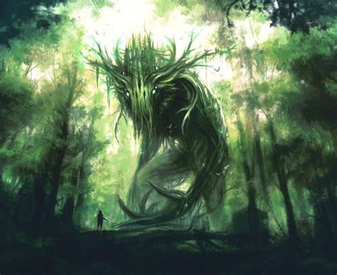 Pin by wd on 克苏鲁 | Fantasy forest, Fantasy creatures art, Forest spirit