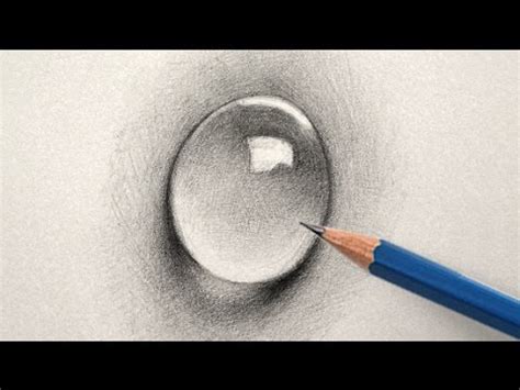 How to Draw a Water Drop With Pencil - YouTube