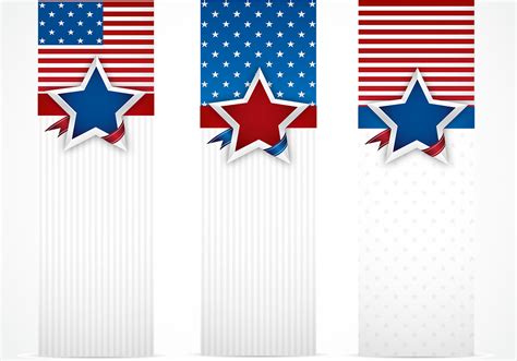 Usa banner vector pack 57119 Vectorkunst bij Vecteezy