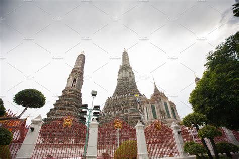 Wat arun temple featuring ancient, architecture, and asia ...