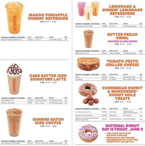 The Dunkin' Donuts Spring Menu for 2022 Has Arrived - Let's Eat Cake