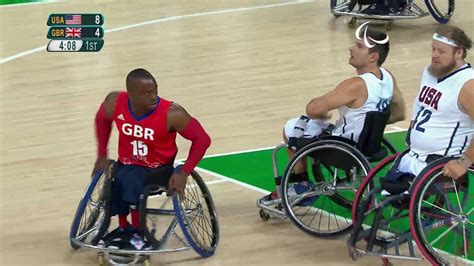 Wheelchair Basketball | USA vs Great Britain | Men’s preliminaries ...