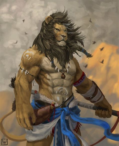 ArtStation - Lion warrior, Jae Pil Lee | Character art, Concept art ...