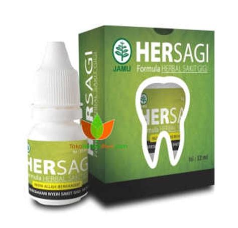 Jual HERSAGI HERBAL SAKIT GIGI BERLUBANG GUSI BENGKAK OBAT SAKIT GIGI ...