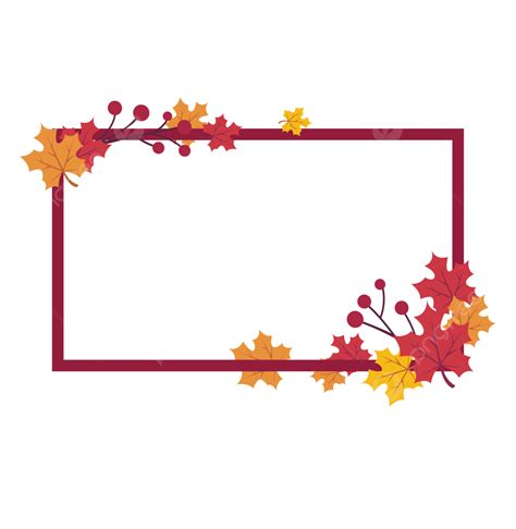 Autumn Autumn Leaves Border, Fall, Autumn, Frame PNG and Vector with ...