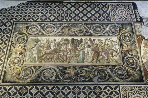 One of the most beautiful roman mosaics in the world, "the triumph of ...