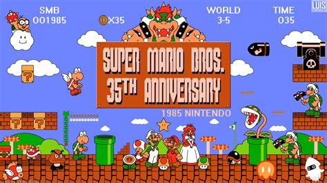 Super Mario Bros. 35th Anniversary (Classic) by Lwiis64 on DeviantArt