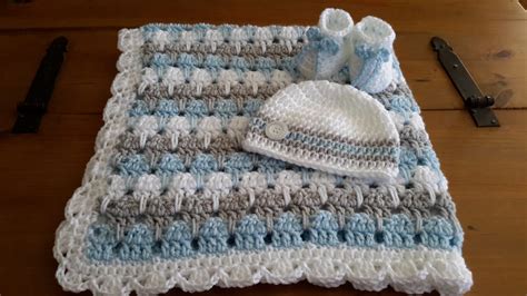 baby boy blanket crochet stripe crochet blanket afghan