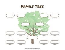 4 Generation Family Tree Many Siblings Template – Free Family Tree ...