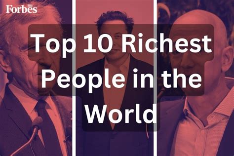 Who Is The Richest Person In The World In 2024? | Top 10 Richest People ...