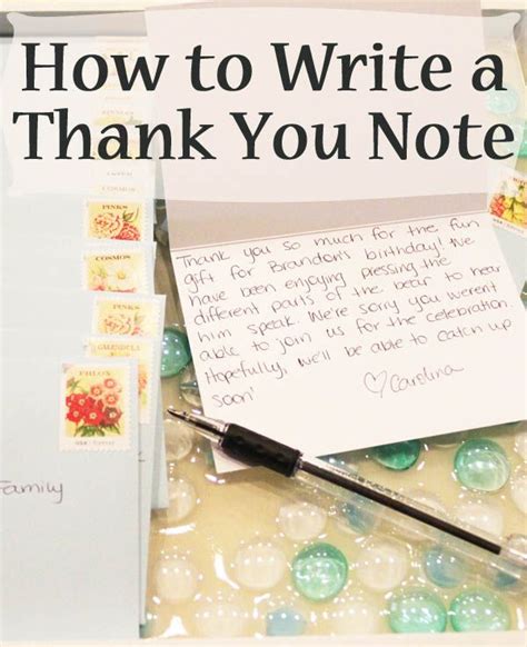 How to Write a Thank You Note - Always Expect Moore | Thank you notes ...