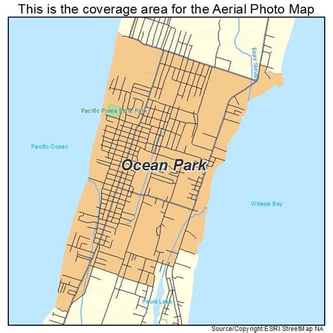 Aerial Photography Map of Ocean Park, WA Washington