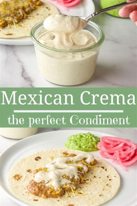 This Mexican crema recipe is delightfully creamy and perfectly spicy ...