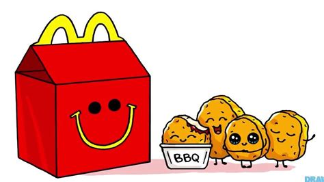 Mc Donald's Happy Meal Kawaii Girl Drawings, Cute Food Drawings, Cute ...